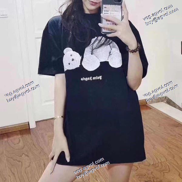 パーム エンジェルス Palm Angels 超人気美品◆ 2020秋冬 半袖Tシャツ コピーブランド 2色可選 20fw ICE BEAR SS T-SHIRT 